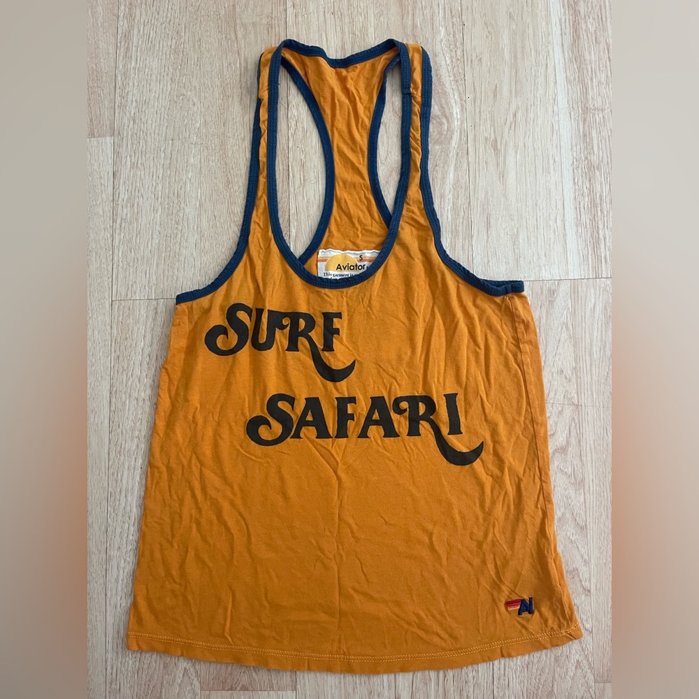 Aviator Nation Vibrant Orange Tank size S